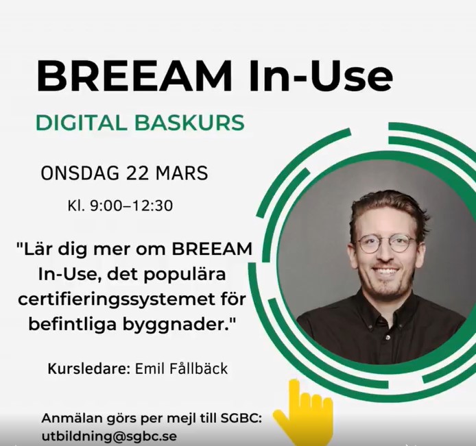 BREEAM In-Use digital med Emil Fållbäck