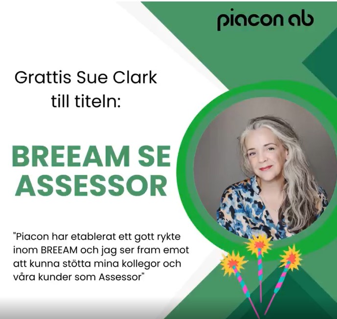 Piacon utökar sitt BREEAM SE ASSESSOR team